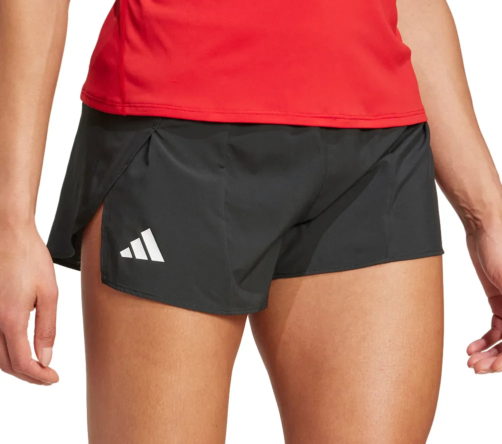 adidas Adizero Essentials Womens Split Running Shorts - Black