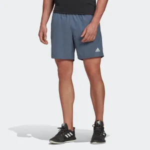 adidas Men's Run It 3-Stripes PB Shorts GC7901 Legacy Blue