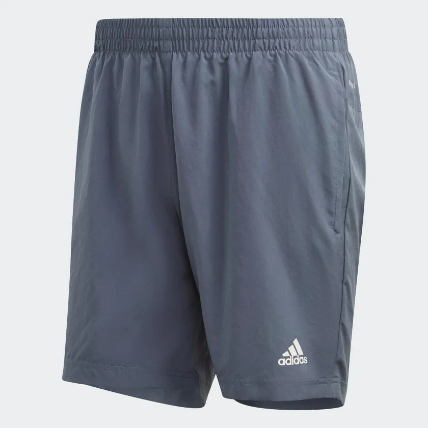 adidas Men's Run It 3-Stripes PB Shorts GC7901 Legacy Blue