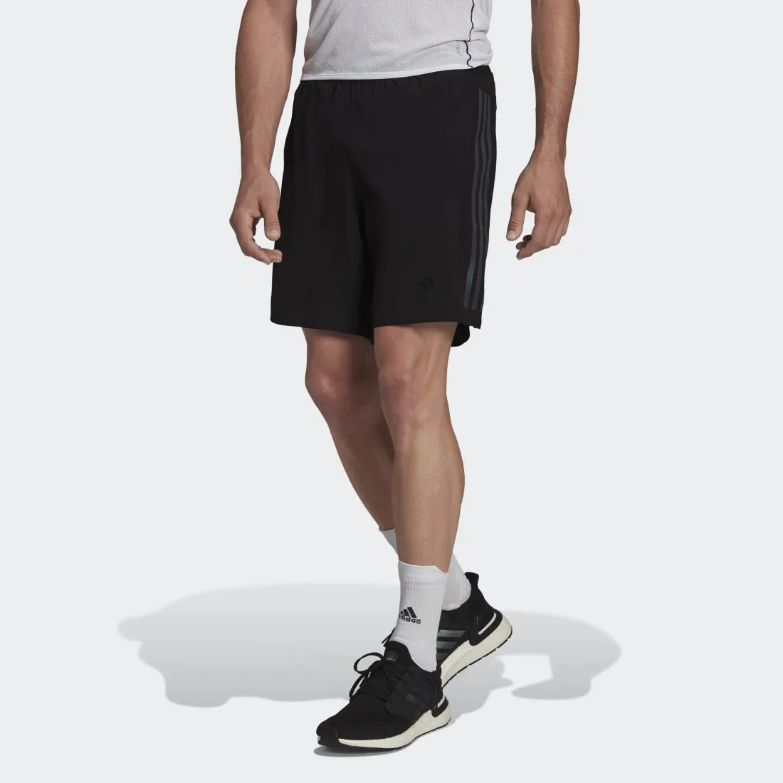 adidas Run Icons Full Reflective 3-Stripes Men's Shorts