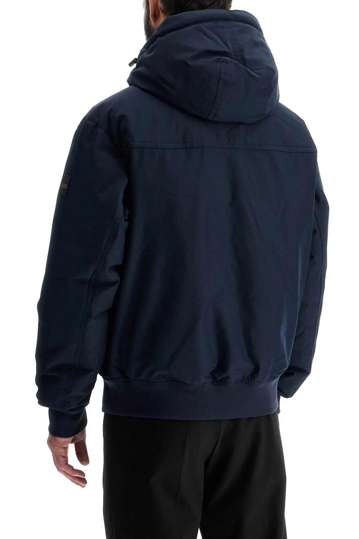 Adjustable Hooded Polyester Coat