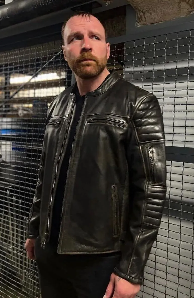 AEW Jon Moxley Returns Stylish Black Leather Jacket | Jon Moxley Returns AEW