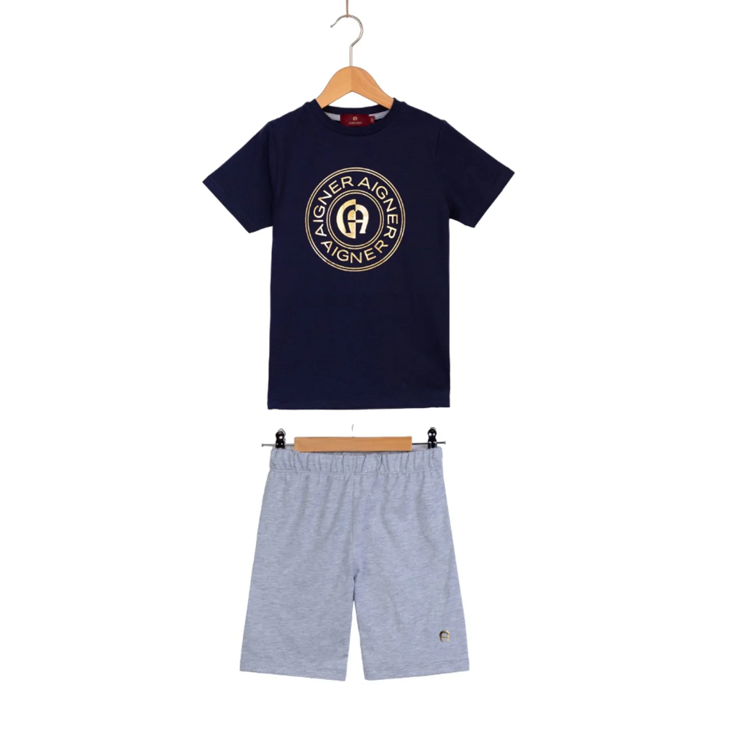 Aigner Kids Boy's Navy Pajama Set