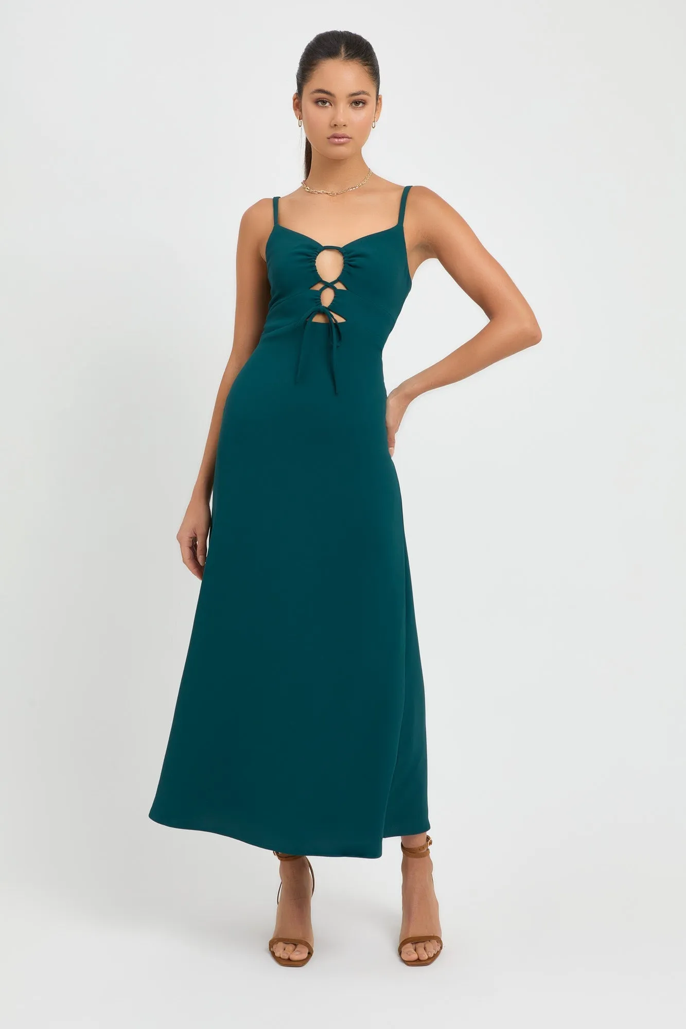 Alpha Tie Front Dress