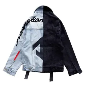 Arrows 2 Colors Block Denim Jacket