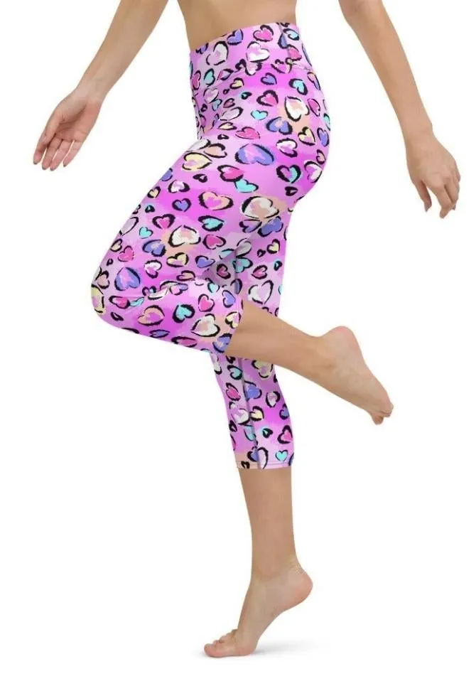 Artsy Heart Yoga Capris