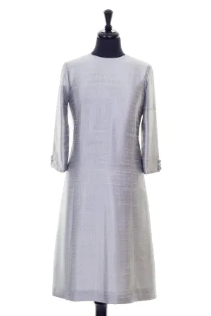 Bardot Dress in Silver