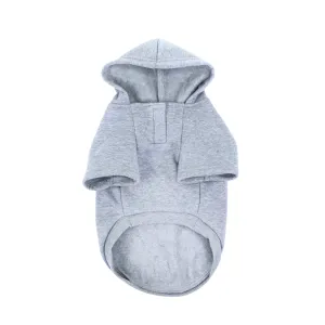 Brave Bark Hooded Dog Fleece - Heather Grey