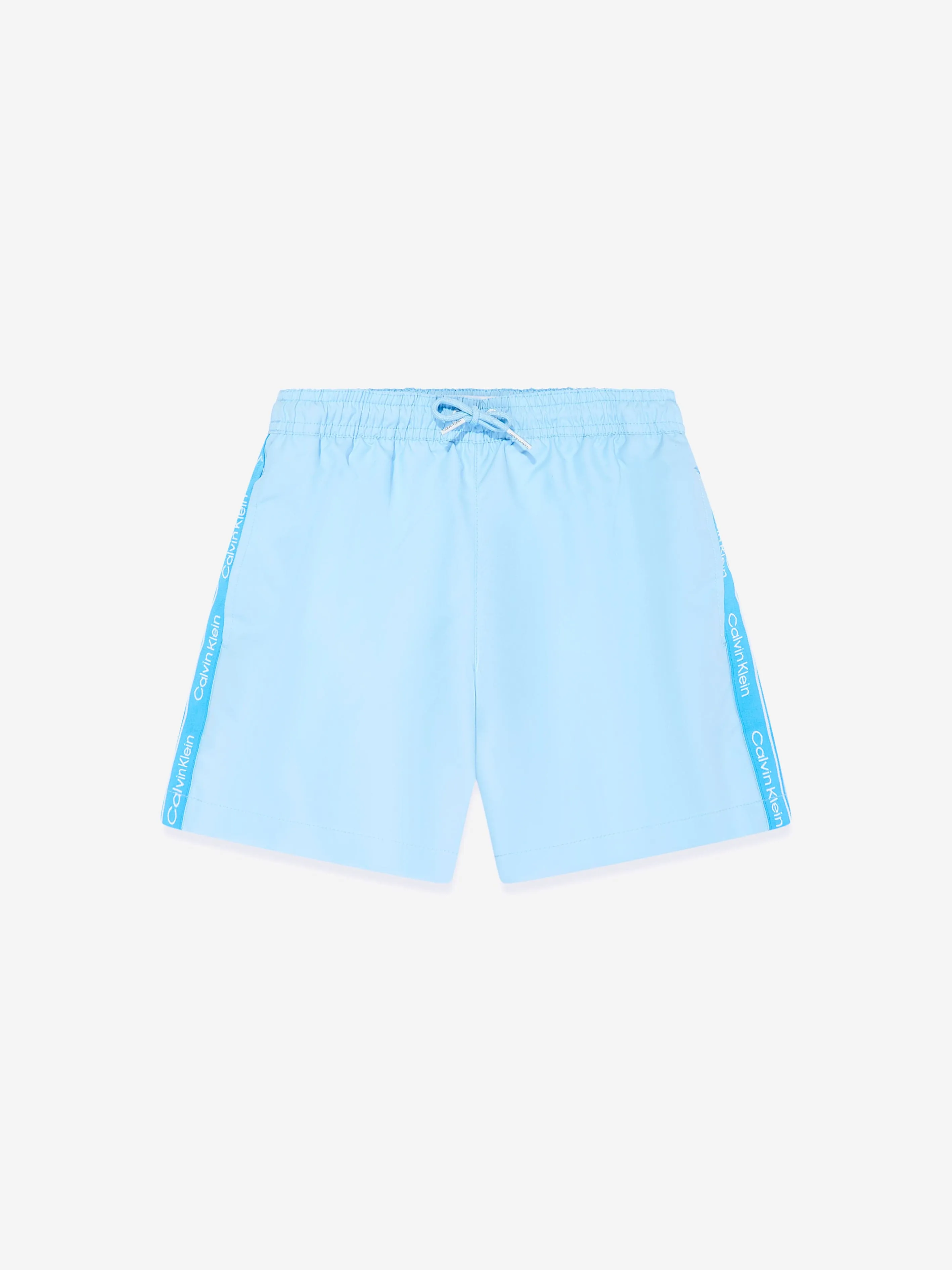 Calvin Klein Boys Drawstring Swim Shorts in Blue