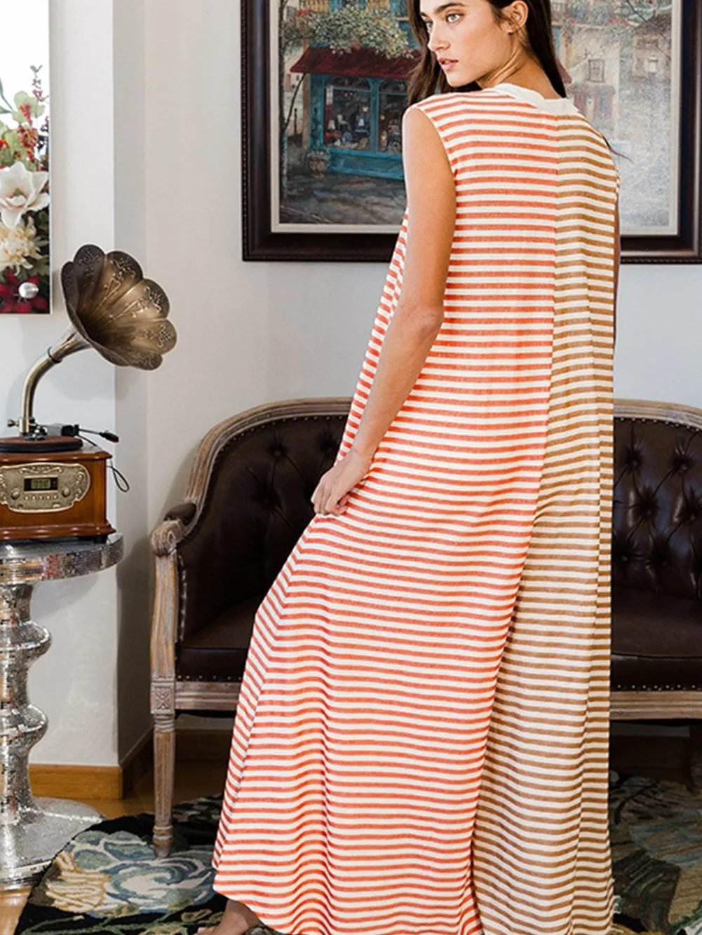 Casual Maternity Maxi Dress