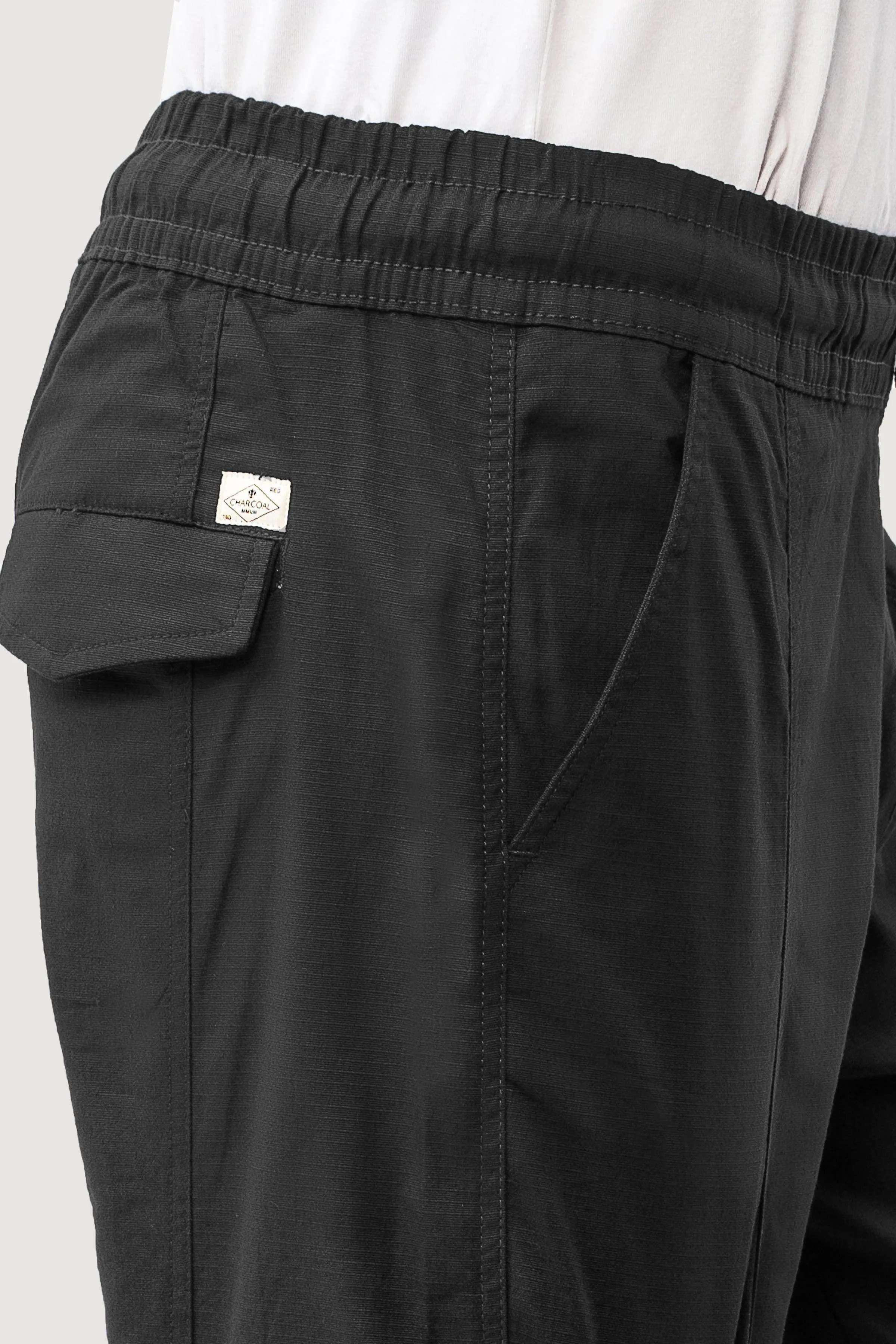 CASUAL RIPSTOP TROUSER  BLACK