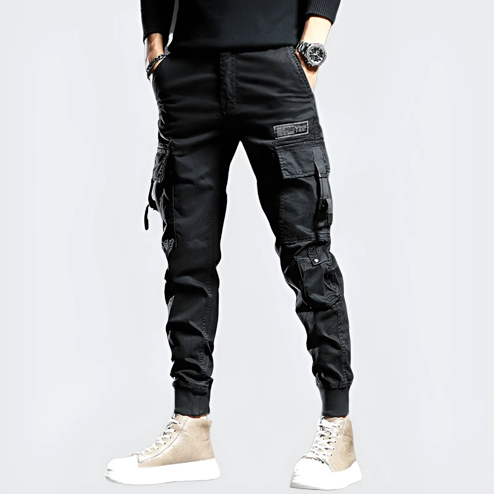 Cyberpunk Black Pants