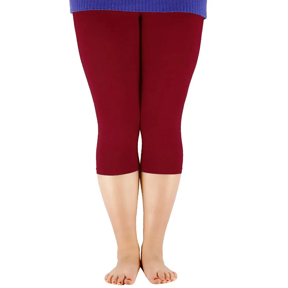 Elastic Waist Plus Sizes High Stretch Basic Pants & Workout Leggings