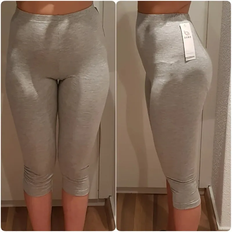 Elastic Waist Plus Sizes High Stretch Basic Pants & Workout Leggings