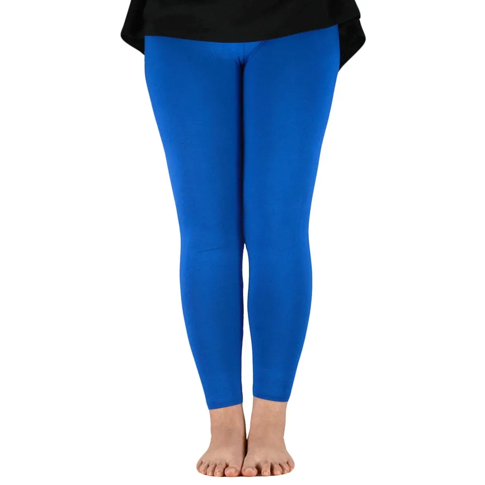 Elastic Waist Plus Sizes High Stretch Basic Pants & Workout Leggings