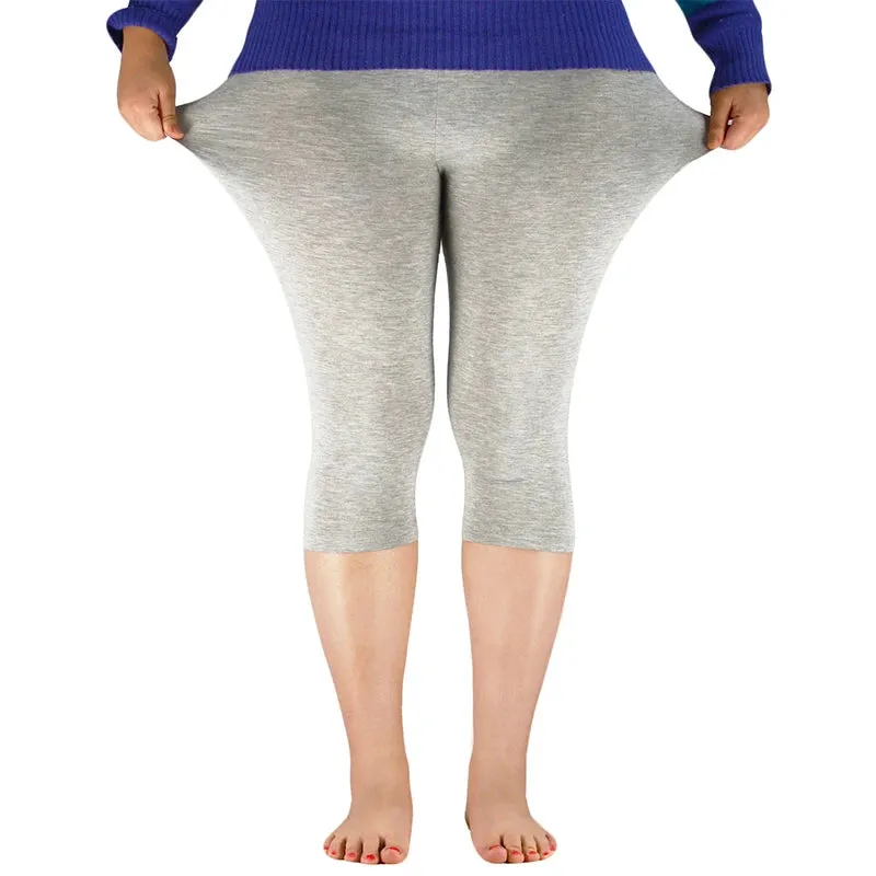 Elastic Waist Plus Sizes High Stretch Basic Pants & Workout Leggings