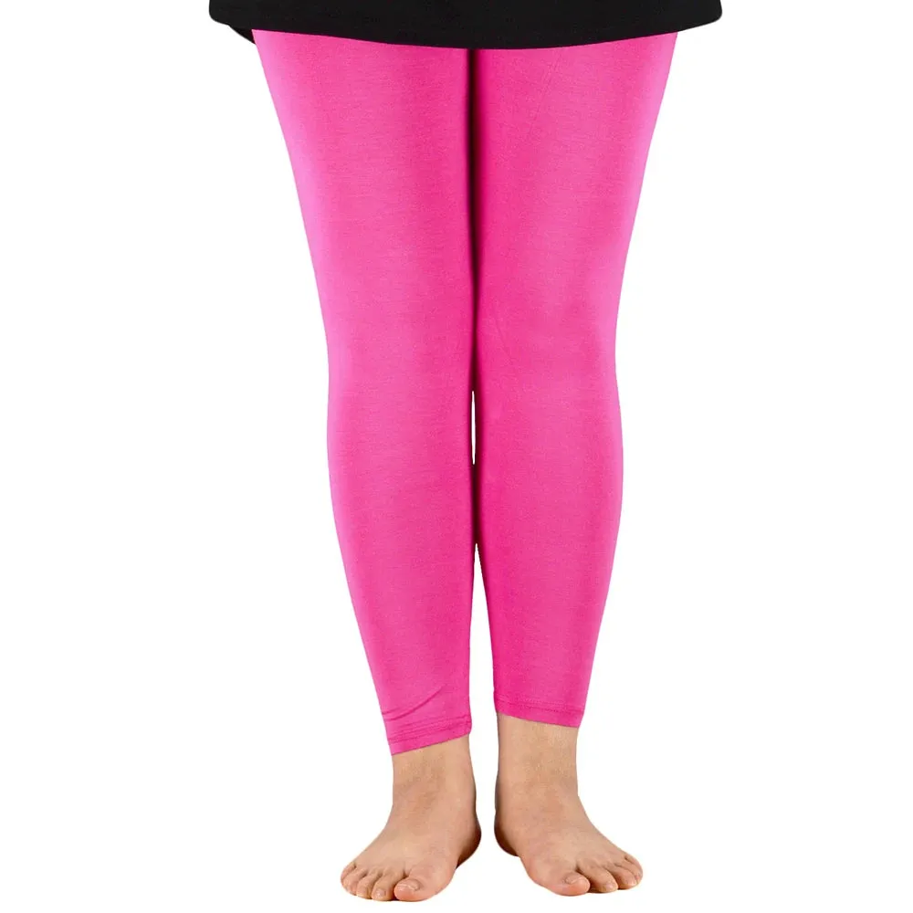 Elastic Waist Plus Sizes High Stretch Basic Pants & Workout Leggings