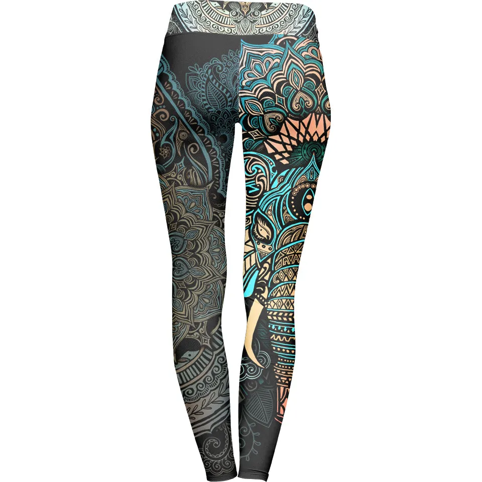 Elephant Mandala Leggings - Spirit Edition