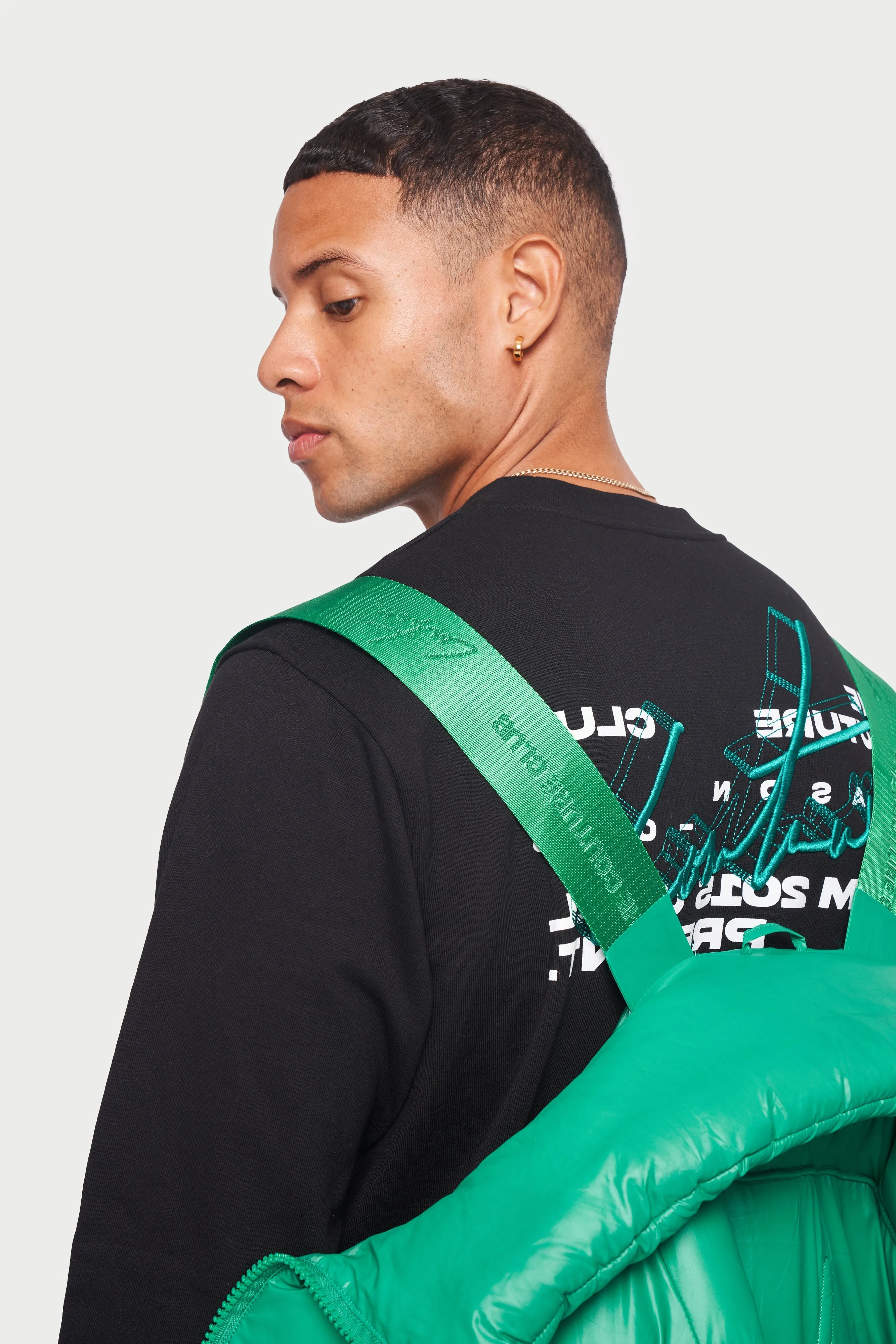 ESSENTIAL HIGH SHINE PUFFER - GREEN