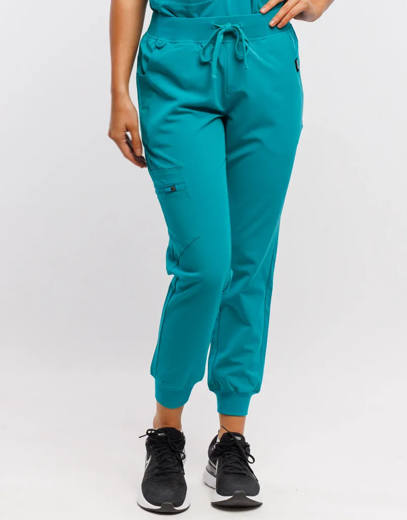 Essential Jogger Scrub Pants - Sydney Teal