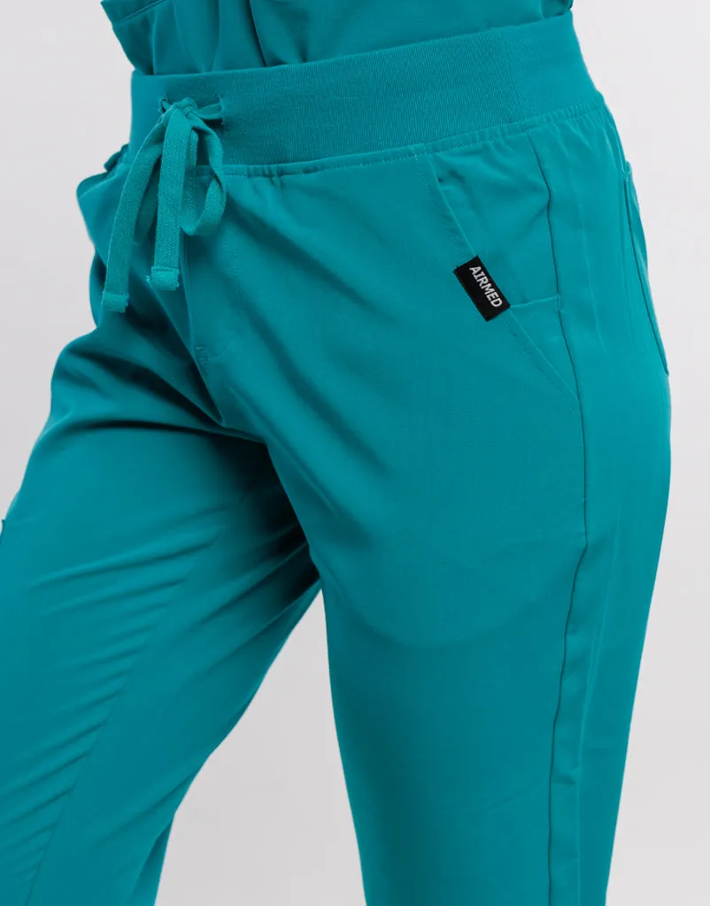 Essential Jogger Scrub Pants - Sydney Teal