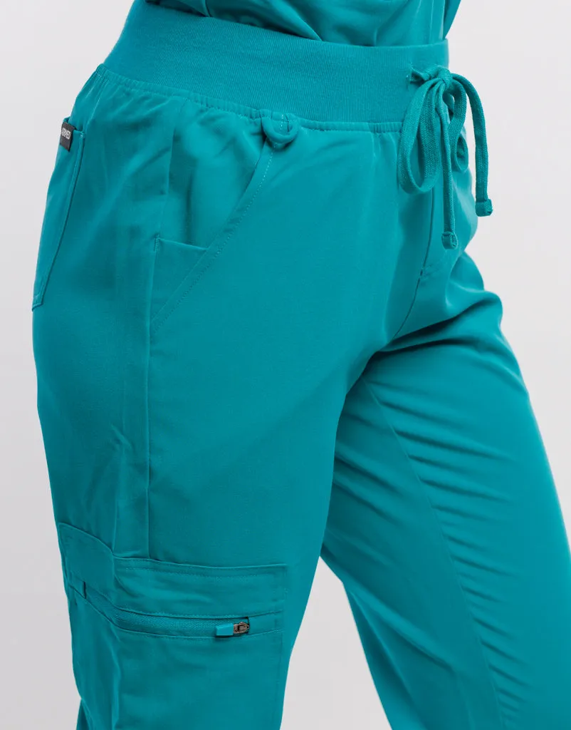 Essential Jogger Scrub Pants - Sydney Teal