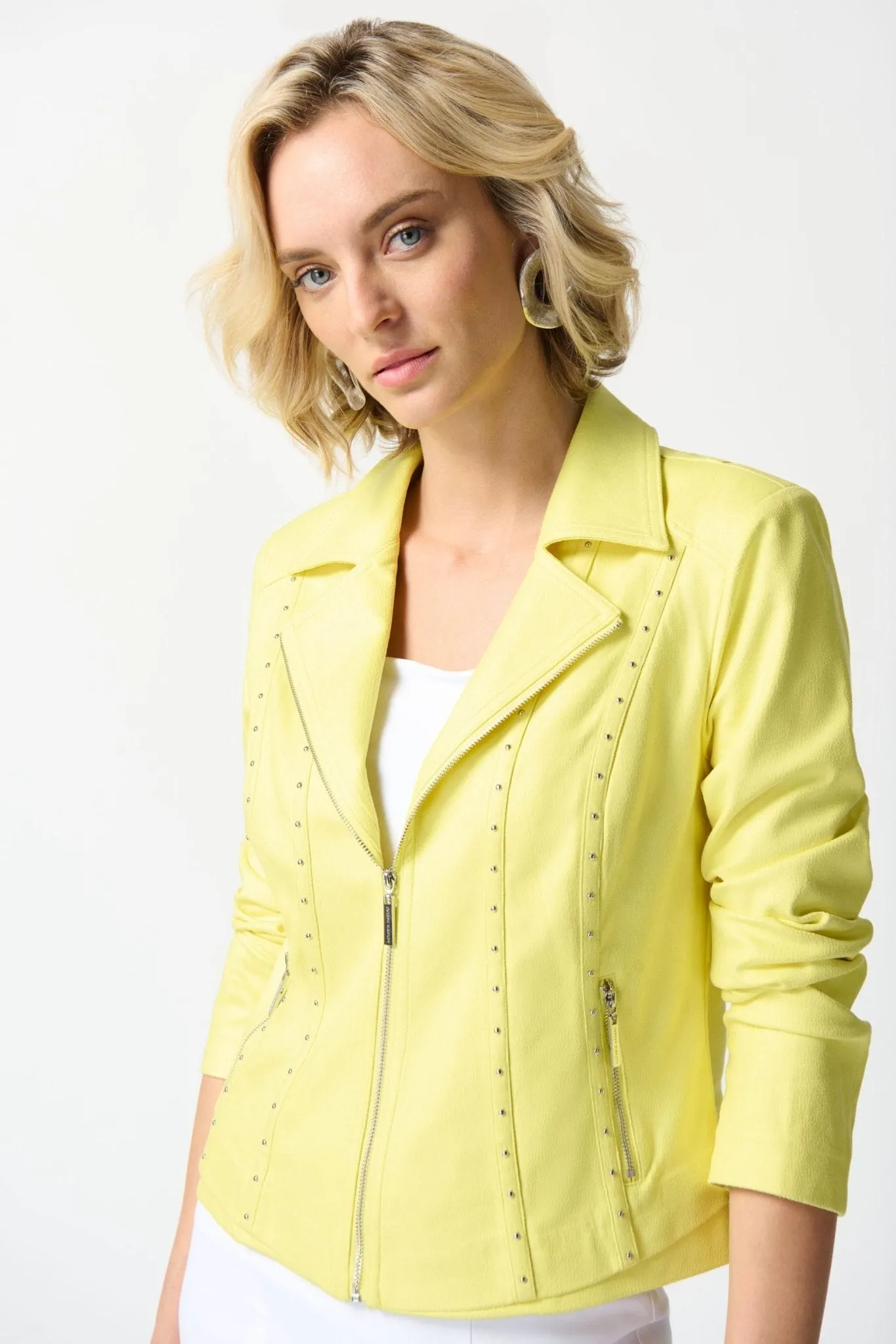 FOILED SUEDE JACKET - 242908JR