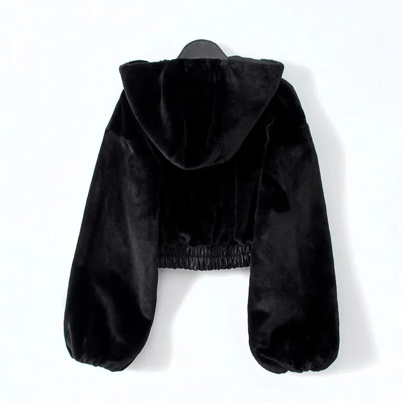 Goth 'Welcome to the darkside' Black Cropped Jacket