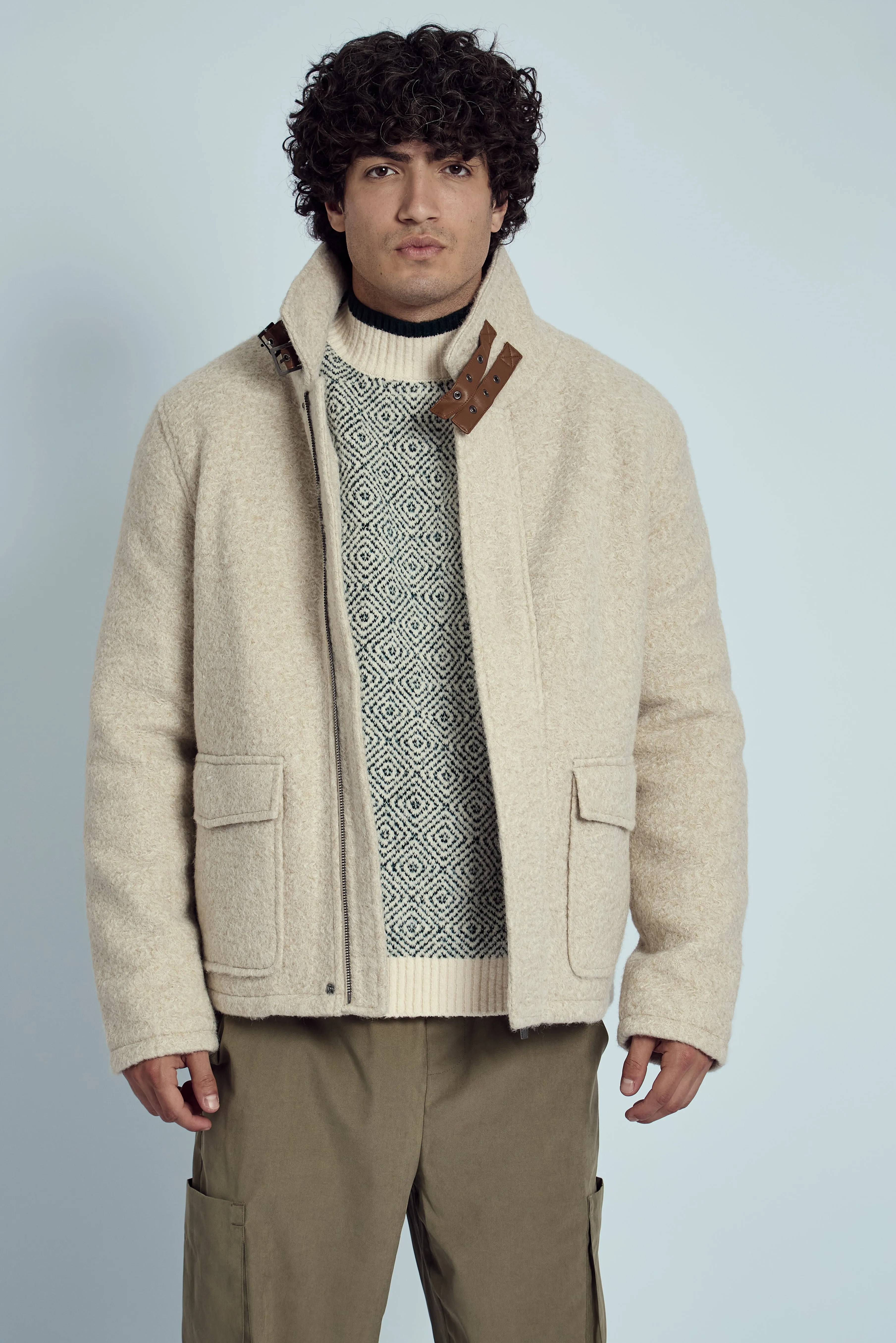 GROVER BOUCLE AVIATOR JACKET