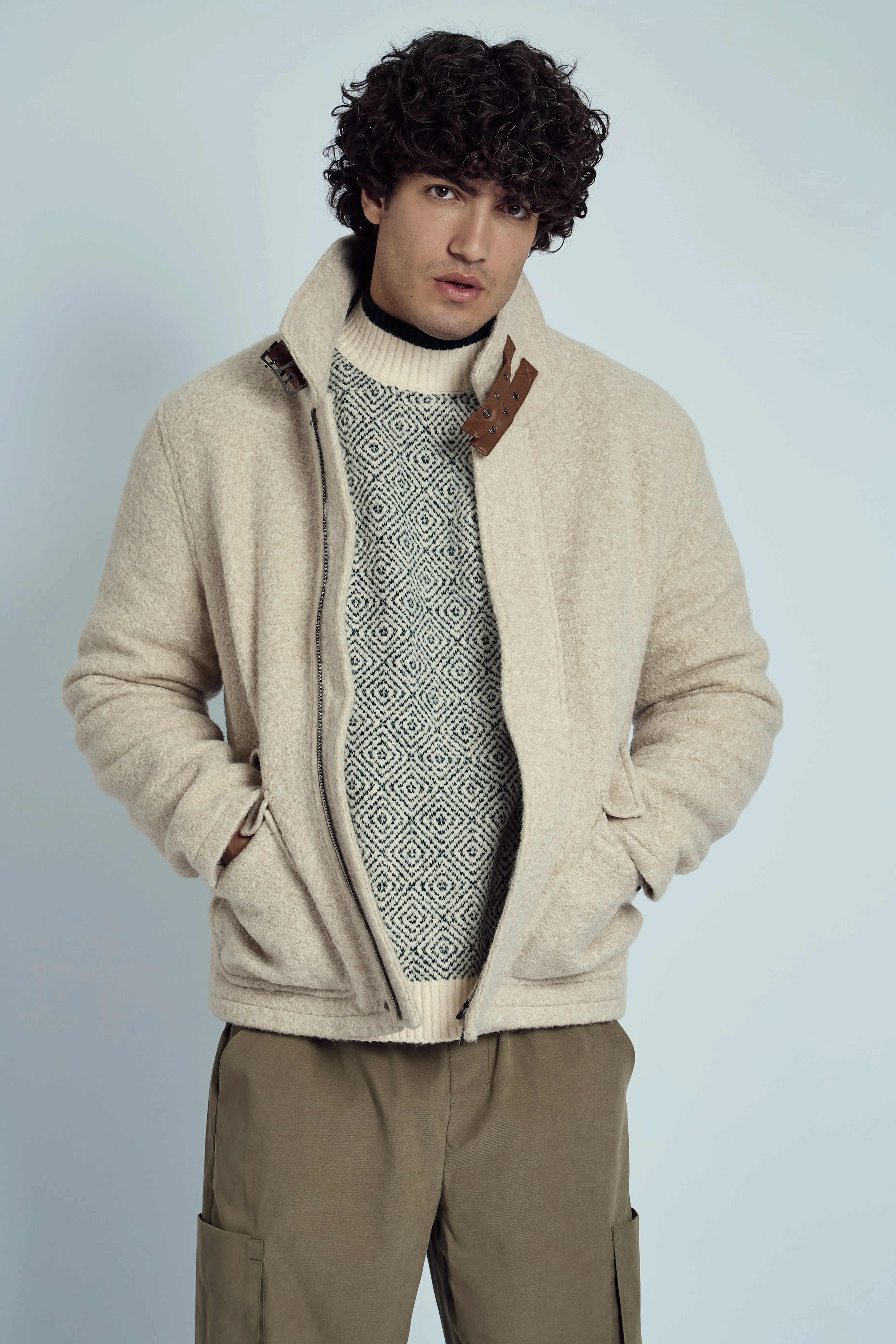 GROVER BOUCLE AVIATOR JACKET