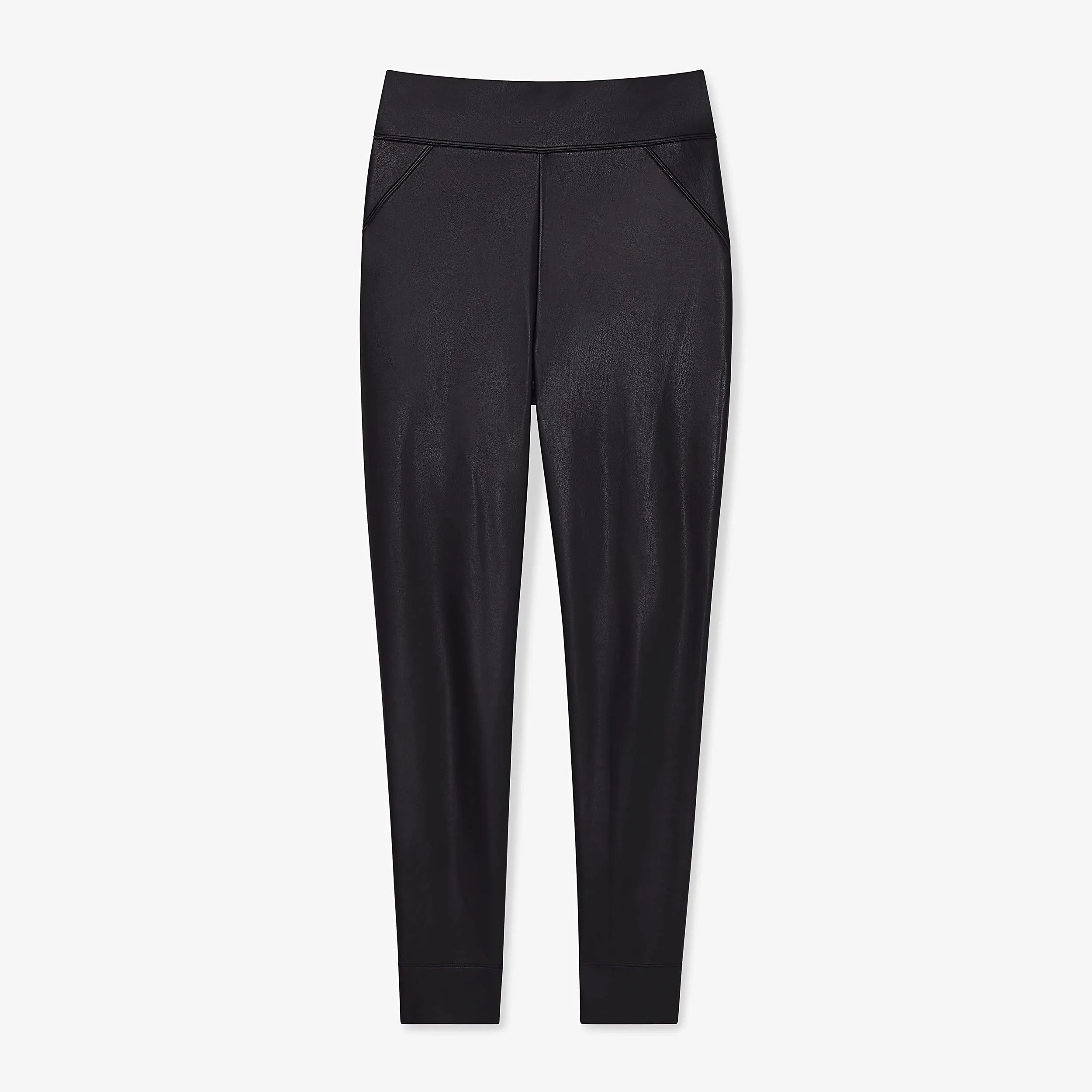 Harrington Legging - Vegan Stretch Leather :: Black