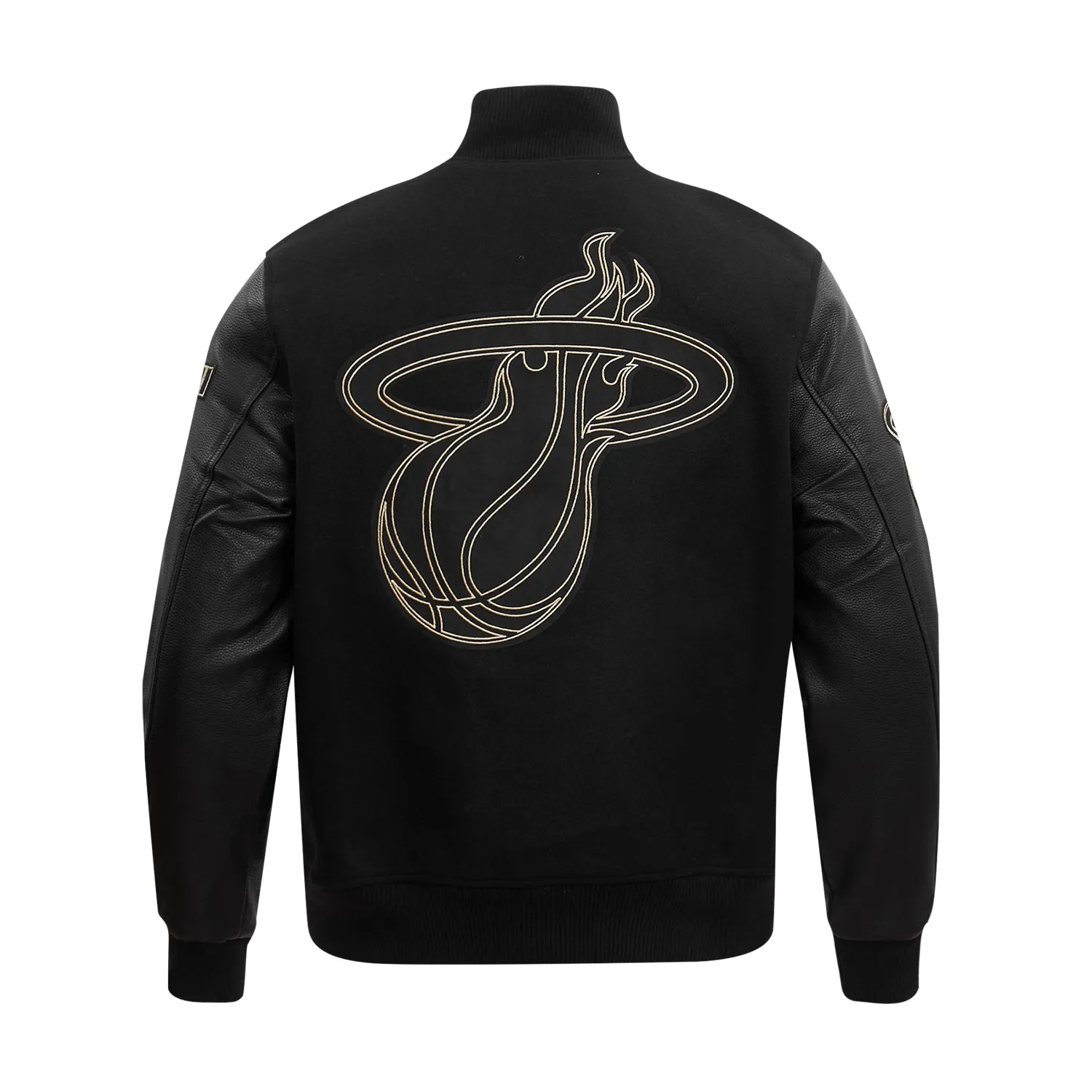 Heat Black Gold Varsity Jacket - Mens