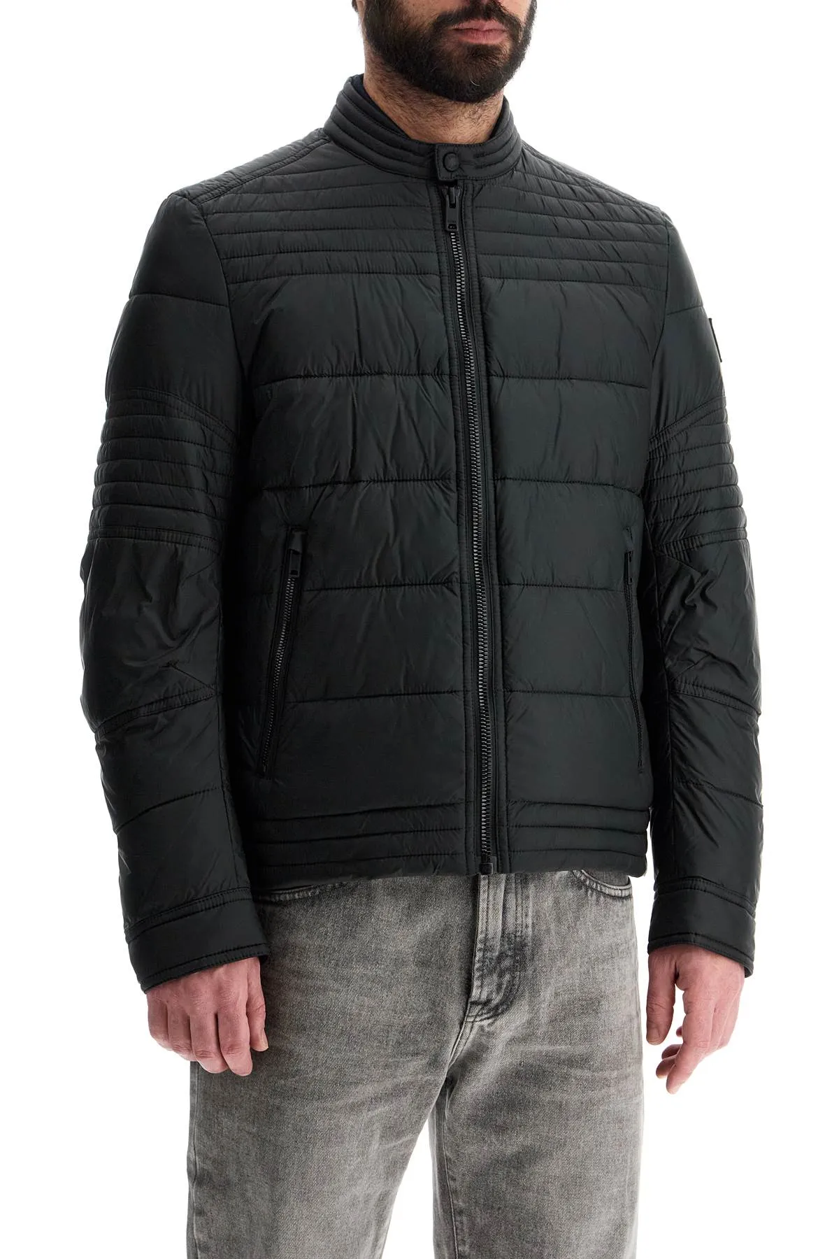 High Collar Quilted Down Jacket