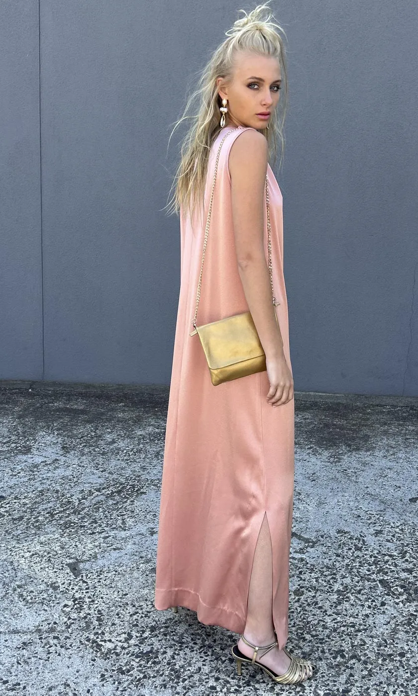 HOSS Cowl Maxi Dress - Blush