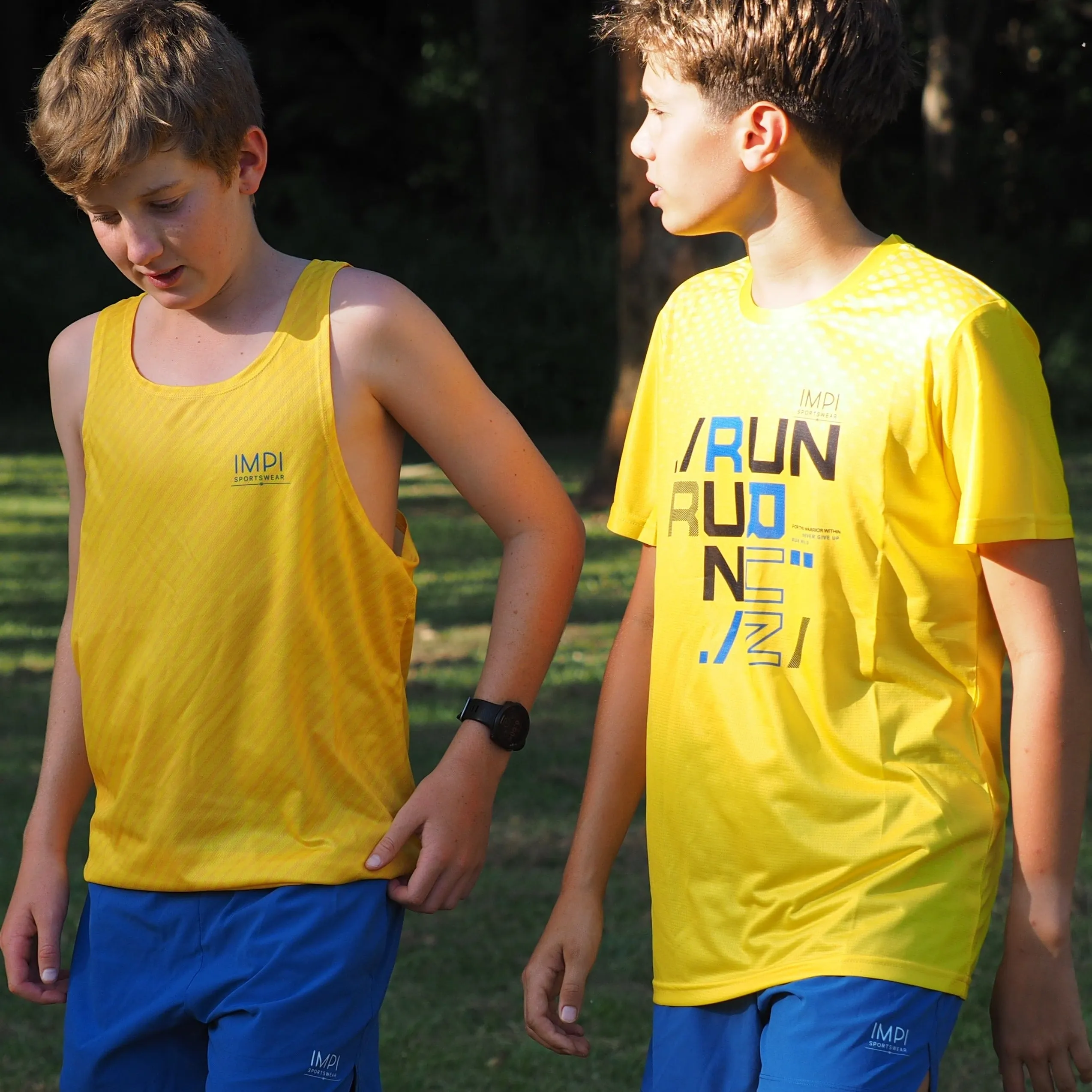 IMPI Boys Running Singlet - Yellow