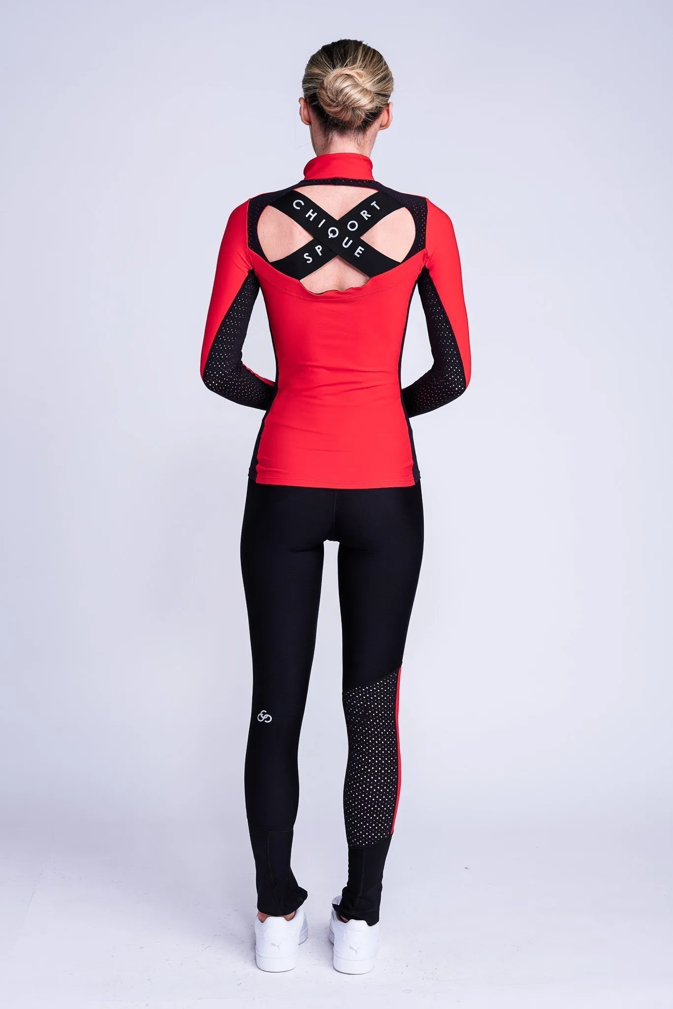 Inspire Non-Slip Leggings in Red