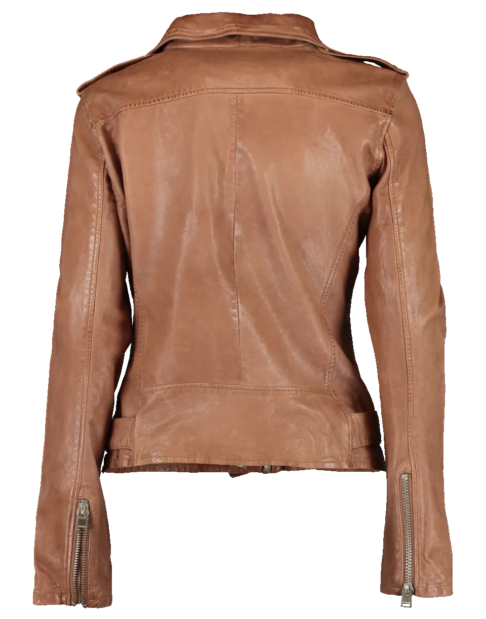 Kiyoshi Leather Biker Jacket