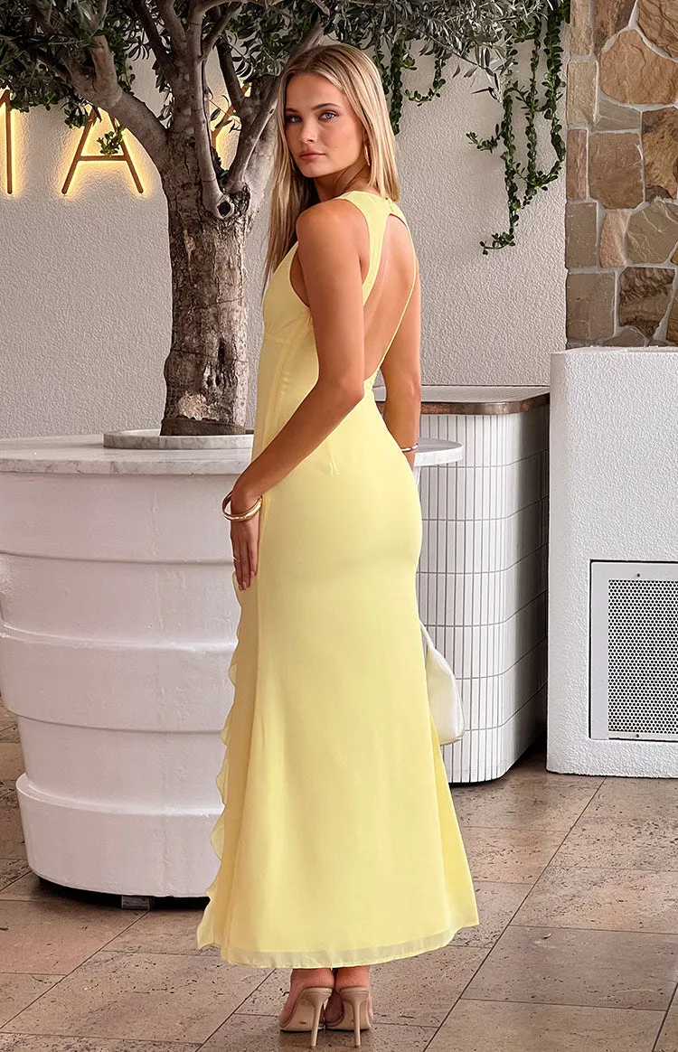 Kris Yellow Maxi Dress