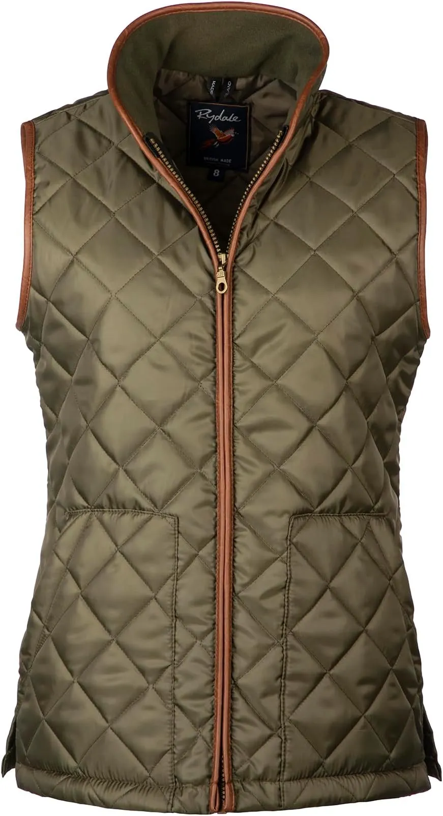 Ladies Harpham Quilted Country Waistcoat Olive