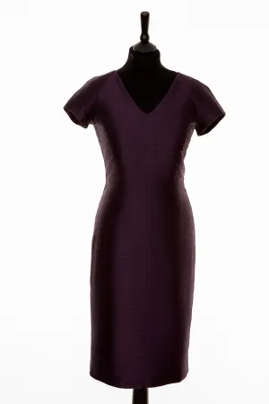 Marilyn Dress in Aubergine