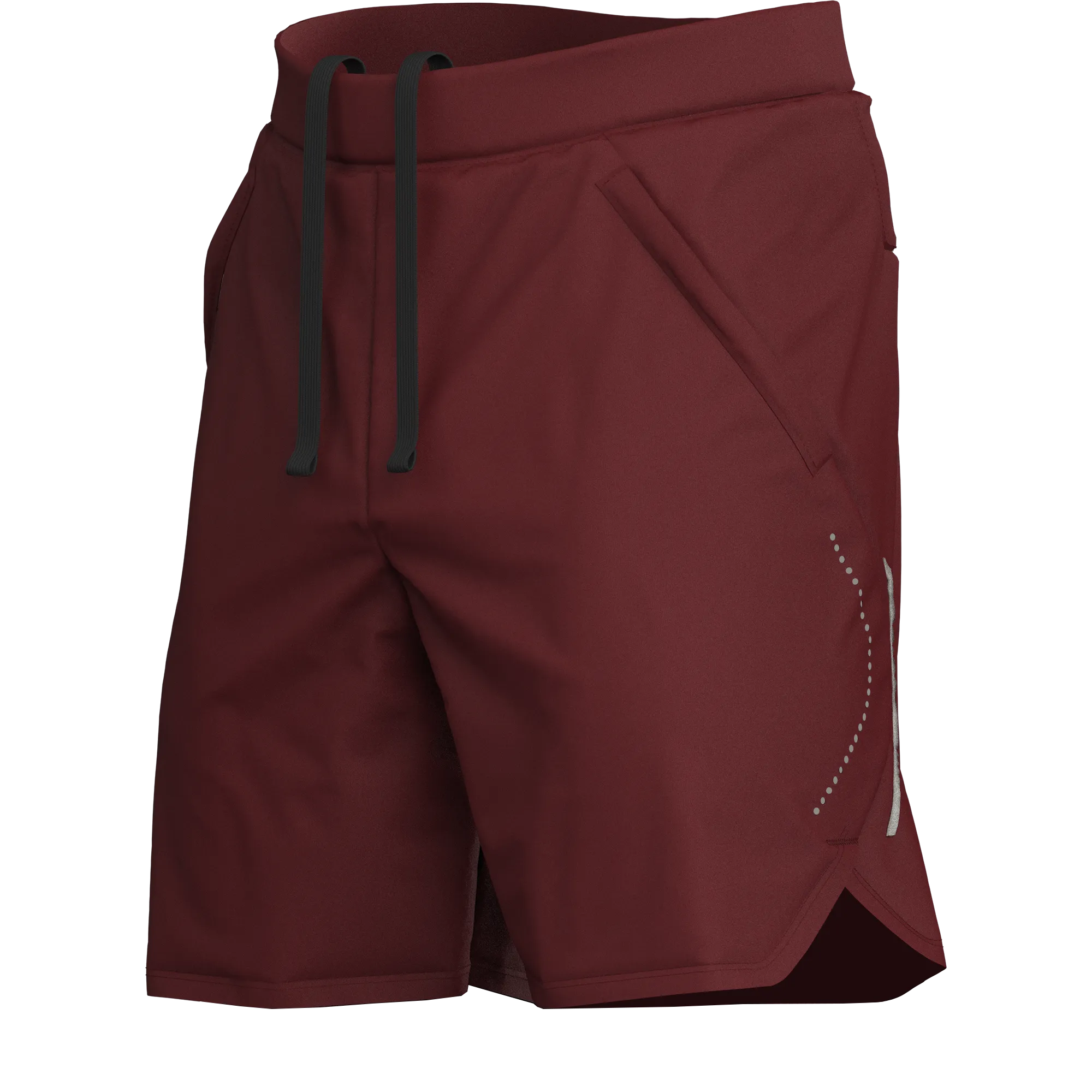 Men's Burgundy T-Shirt, Sports Shorts & Socks Set