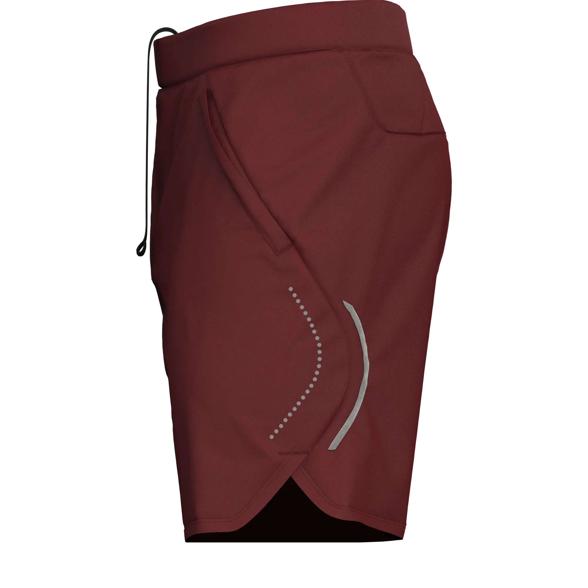 Men's Burgundy T-Shirt, Sports Shorts & Socks Set