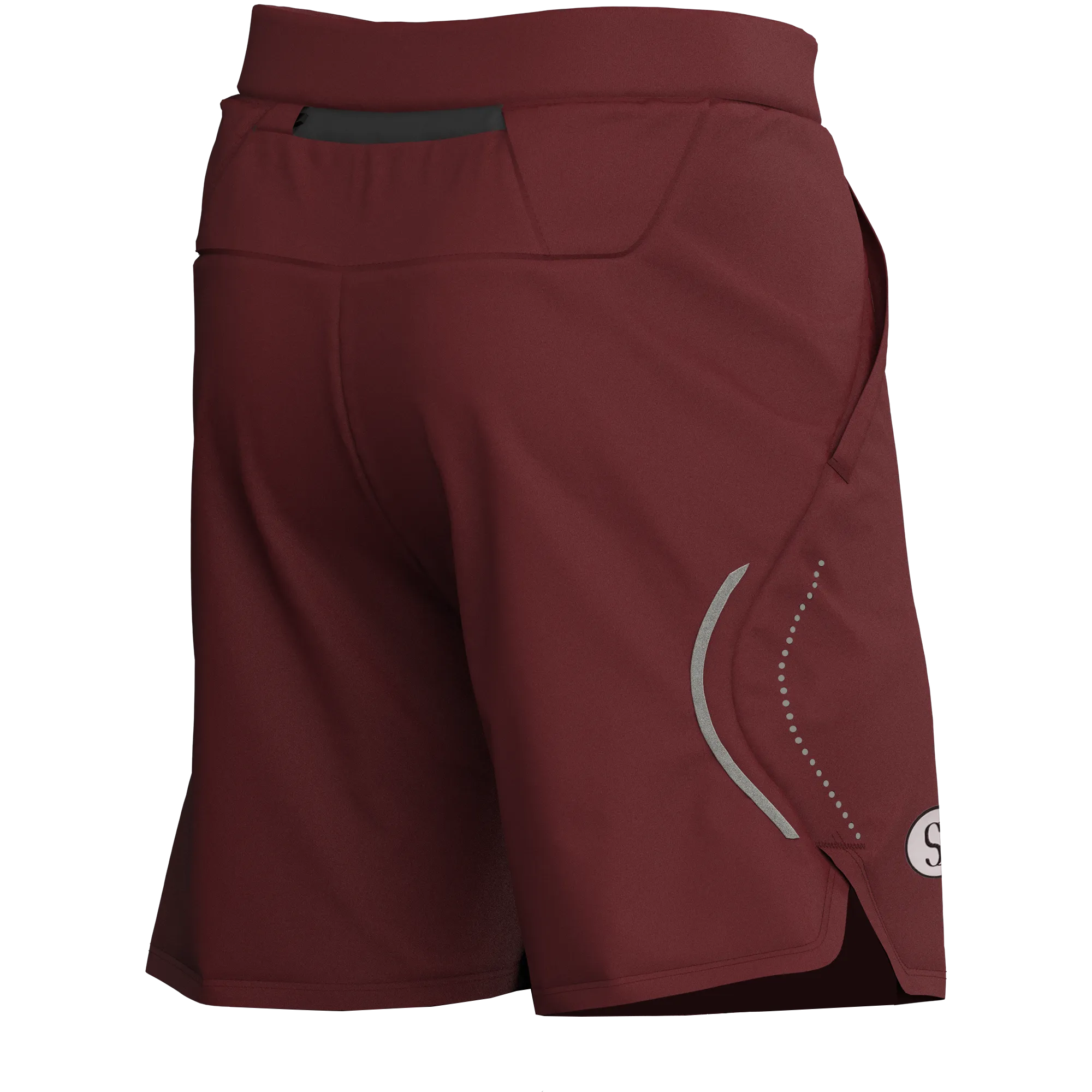 Men's Burgundy T-Shirt, Sports Shorts & Socks Set