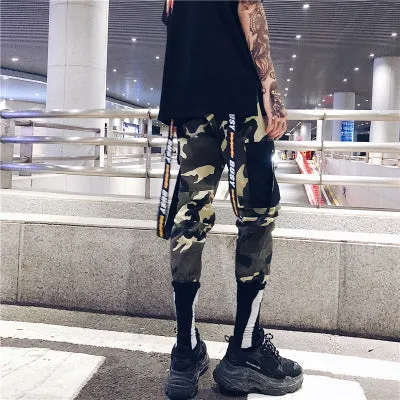 Men’s Busy Straps Camo Jogger Pants – Edgy Urban Style