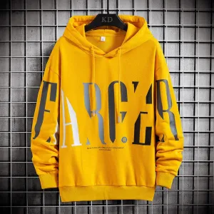 Men's New Casual Urban Print Hooded Sweater