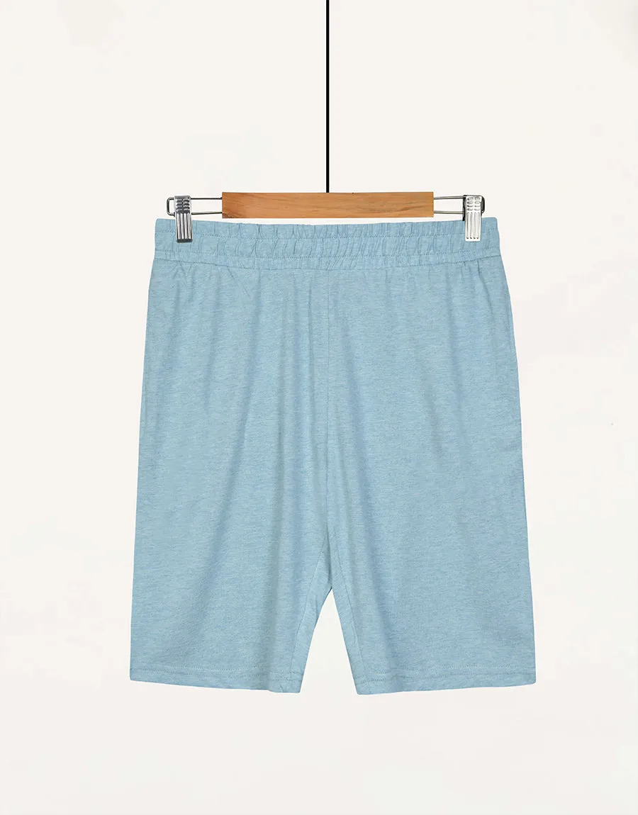 Men's Single Jersey Shorts - TURQUOISE