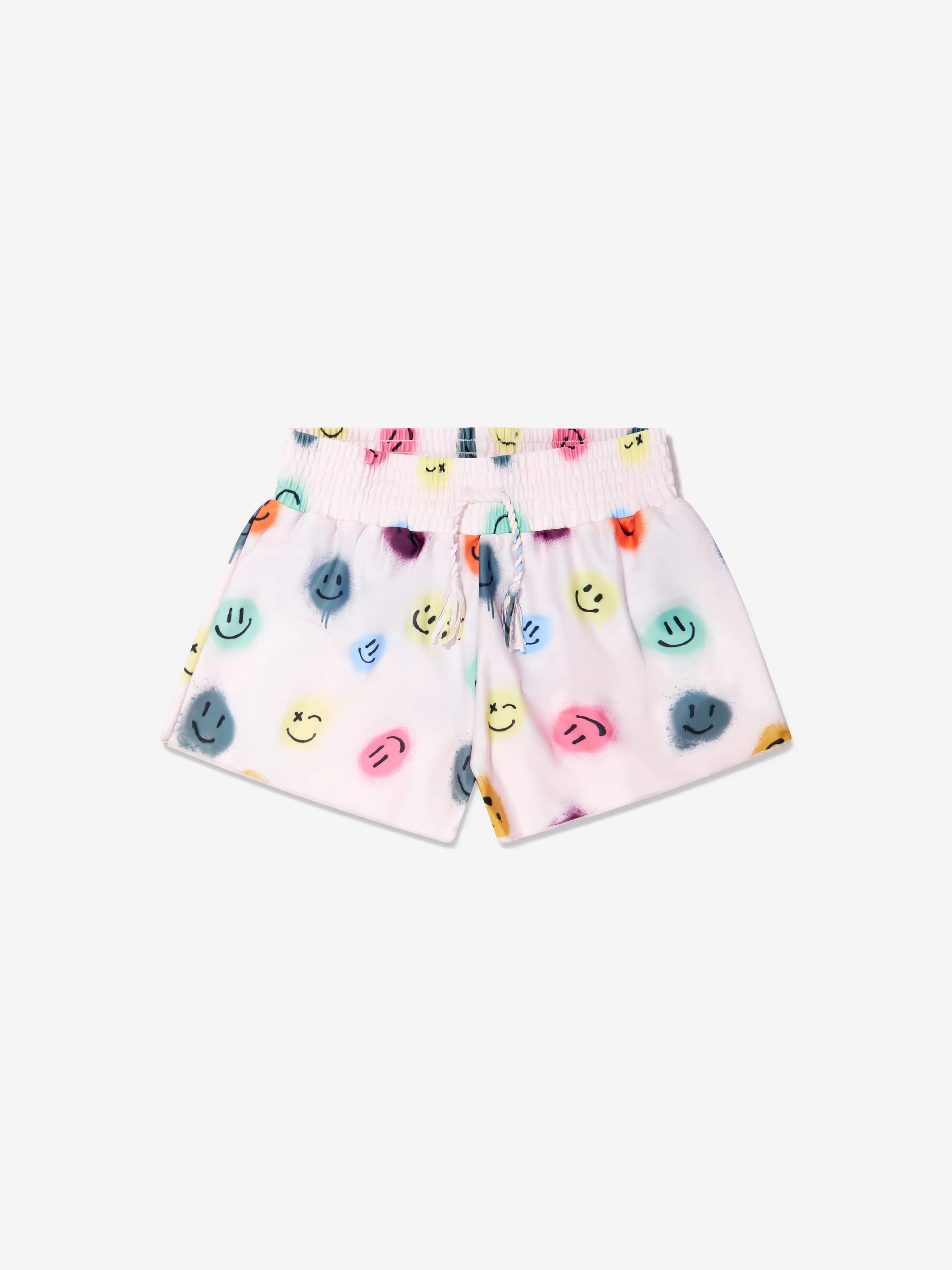 Molo Girls Smiley Face Nicci Shorts In Cream