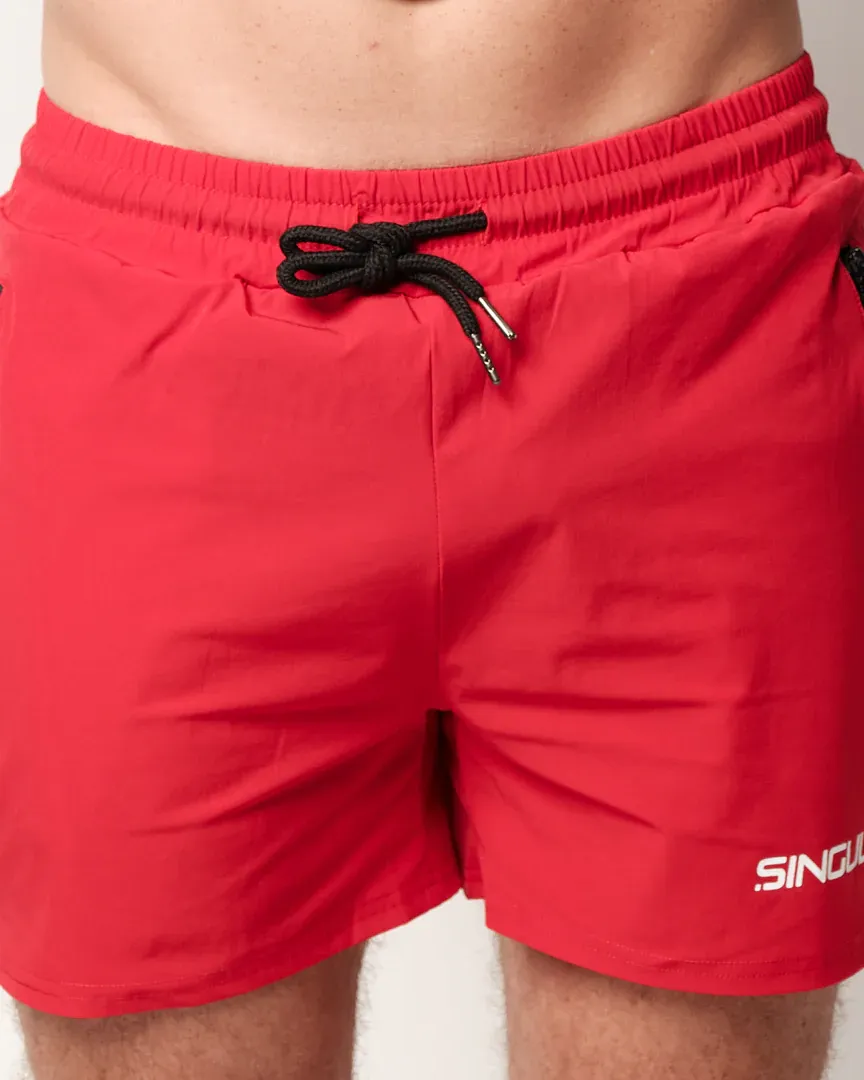 Muscle Fit Shorts Crimson