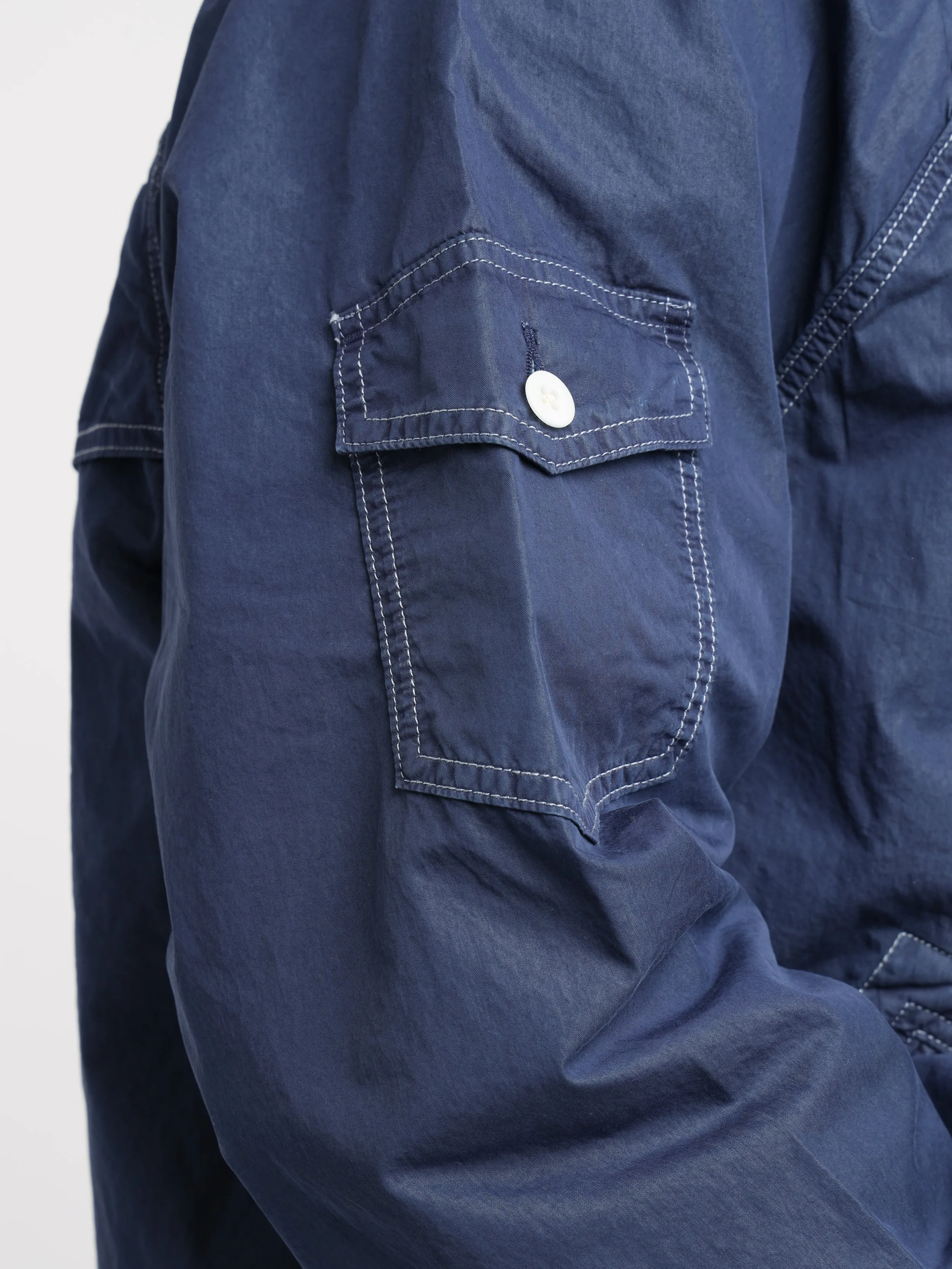 Newport Navy Garment-Dyed Twill Hooded Jacket