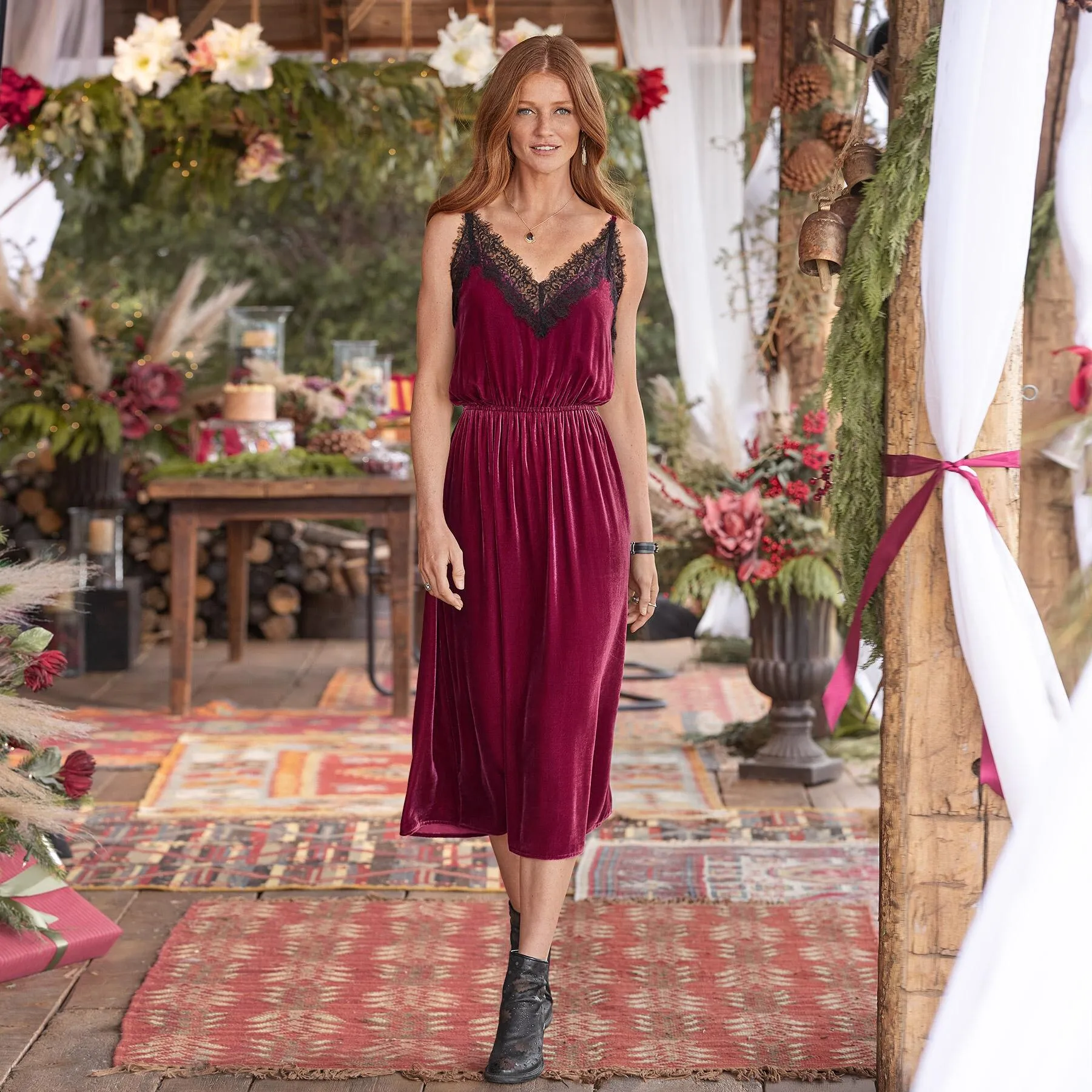 Norma Elegance Velvet Dress